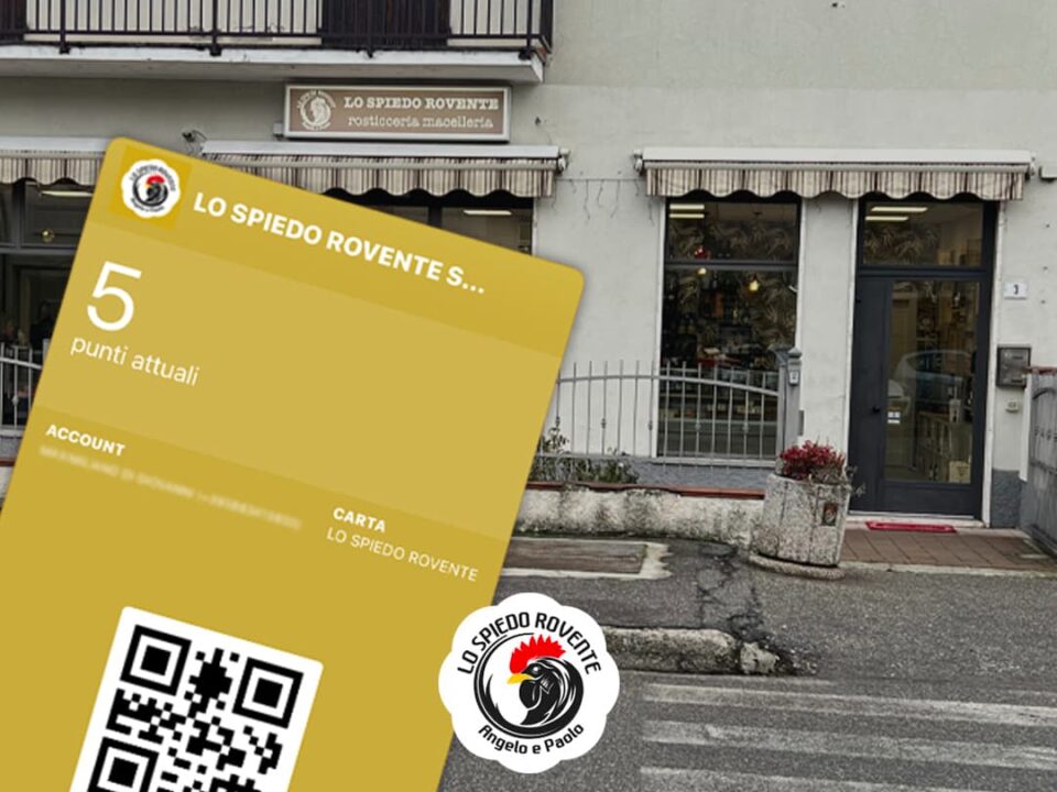 fidelity card digitale - lo spiedo rovente, peschiera borromeo