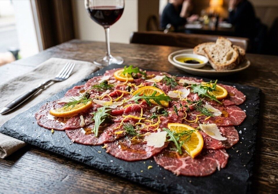 Carpaccio di Vitello agli Agrumi: Ricetta Fresca e Leggera