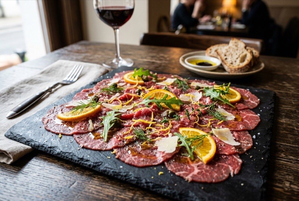 Carpaccio di Vitello agli Agrumi: Ricetta Fresca e Leggera