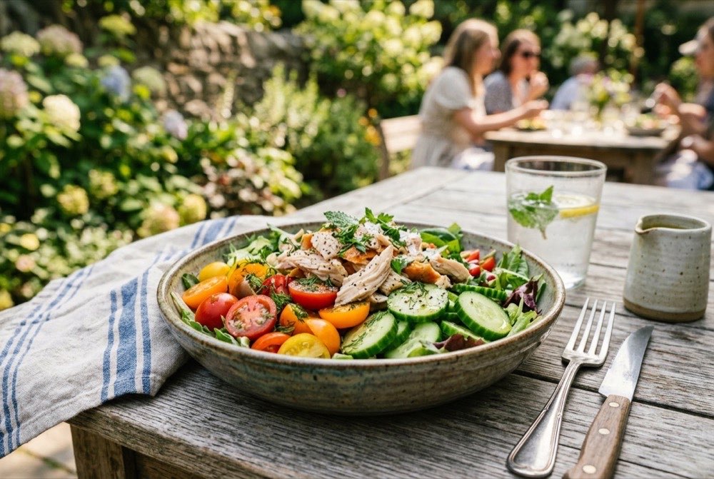 Insalata con Pollo allo Spiedo: Ricetta Fresca Estiva