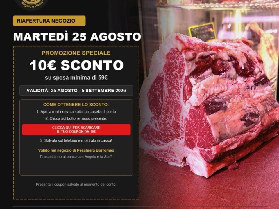 Buono sconto carne da 10 euro: come usarlo subito